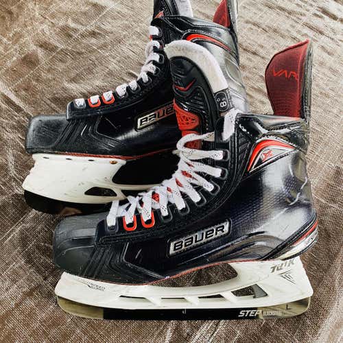 Senior Bauer Vapor 1X 2.0 Size 8.5 Hockey Skates - Step Blacksteel