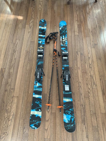 Men's 2018 164 CM Chronic Skis With Marker Griffon Bindings Max Din 13 & K2 Carbon Poles