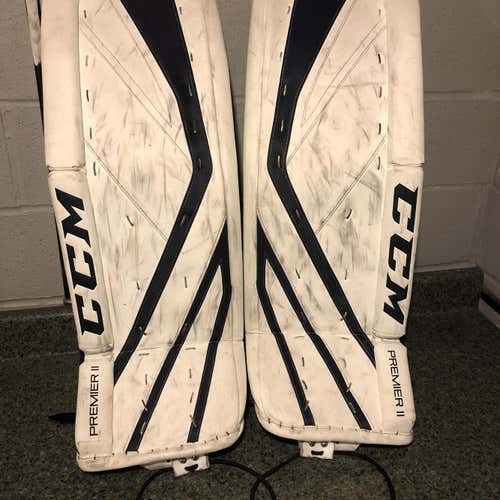 Blue Senior 34" CCM Premier II Pro Pro Stock Goalie Leg Pads