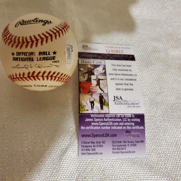 Moises Alou Signed Autographed Baseball Chicago Cubs alumni JSA COA