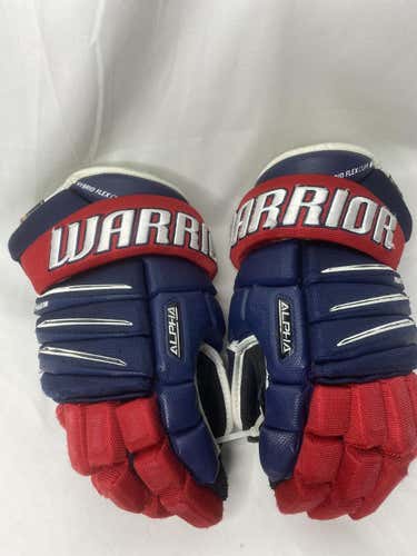 Used Warrior Alpha 15” Hockey Gloves - G81