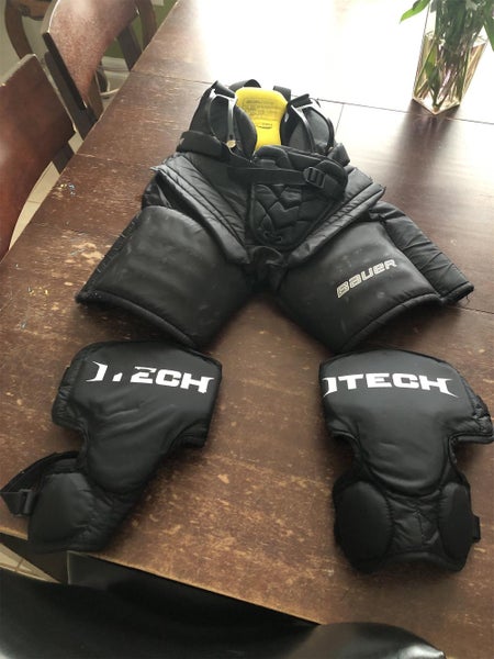 Black Junior Large Bauer Supreme One.7 Hockey Goalie Pants