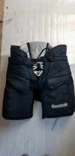 Black Senior MARTIN JONES Large Reebok HPG PRO Pro Stock Hockey Goalie Pants