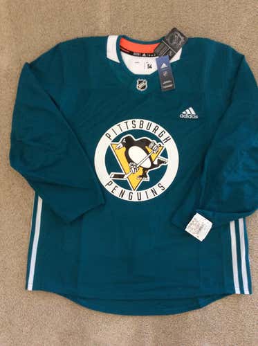 Adidas Pro stock Sz 54 Large  NHL practice jersey, Pittsburgh Penguins