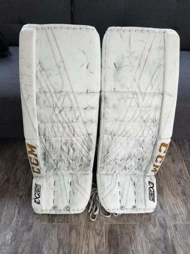 VEGAS GOLDEN KNIGHTS SUBBAN - White Senior 34" CCM Pro Stock Goalie Leg Pads