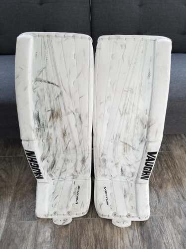 White Senior 34" Vaughn Ventus SLR Pro  Goalie Leg Pads
