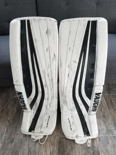 White Senior 34" Vaughn Ventus SLR Pro  Goalie Leg Pads