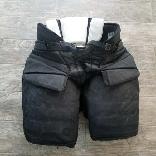 Black Senior Extra Large CCM Pro Stock Hockey Goalie Pants