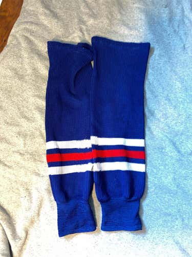 Blue Senior Large  Socks