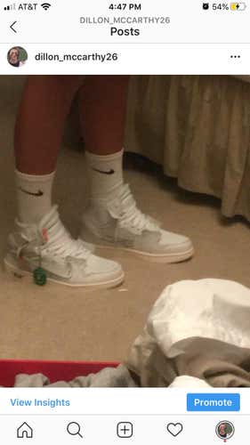 Men’s Off White Jordan 1 Lightly Used