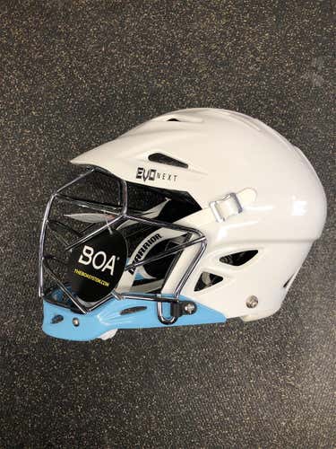 White Youth Player Warrior Evo Next Helmet