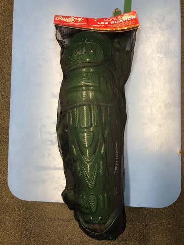 Green Adult Rawlings Coolflo Catcher's Leg Guard