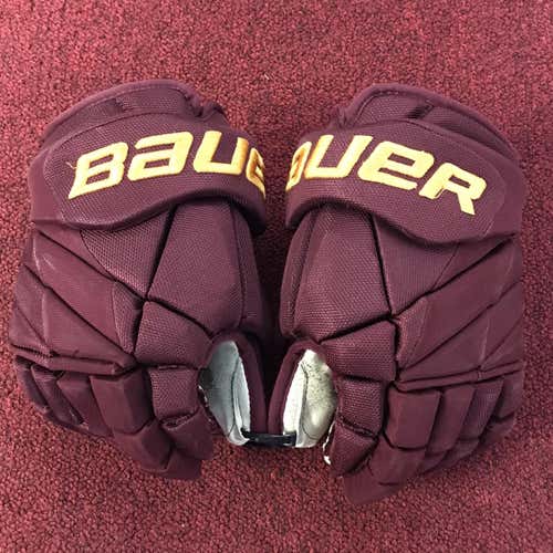 University Of Minnesota Bauer 1x Pro Lite Gloves Size 13 Pro Stock Item#MINNG13x