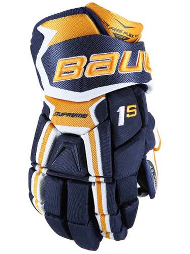 BRAND NEW Senior Bauer Supreme 1S Gloves 14" Navy/Gold