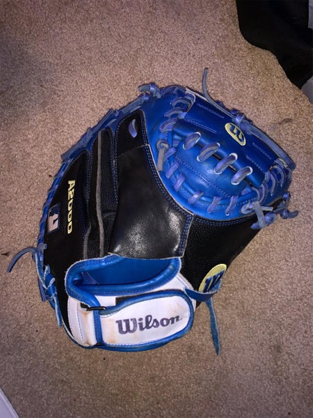 Blue High School/College Catcher's A200 33.5" Baseball Glove
