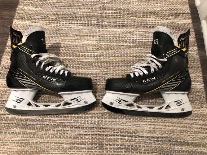 Senior CCM Super Tacks Hockey Skates D&R (Regular) Pro Stock Size 10.5