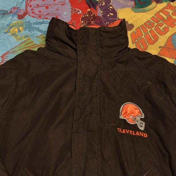 Vintage 90s Cleveland Browns Winter Jacket Adult M L NFL Football