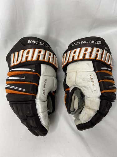 Used Warrior Bowling Green Alpha 14”  Hockey Gloves - G91