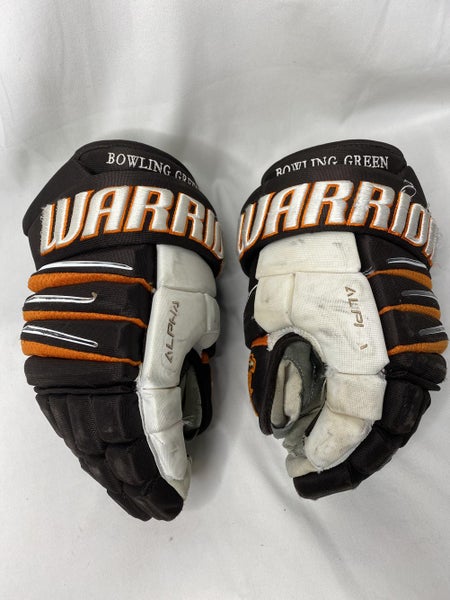 Used Warrior Bowling Green Alpha 14” Hockey Gloves - G91