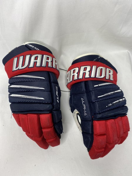 Used Warrior Alpha 14” Hockey Gloves - G93
