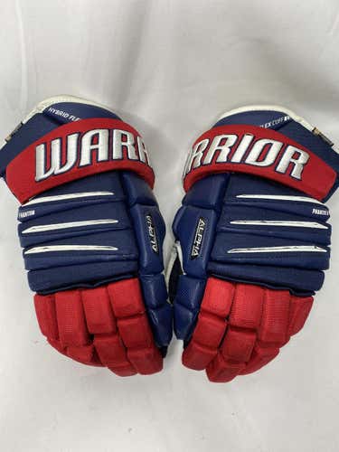 Used Warrior Alpha 14”  Hockey Gloves - G94