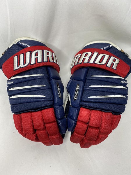 Used Warrior Alpha 14” Hockey Gloves - G94