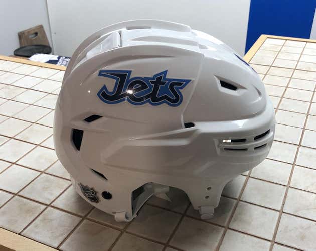 Winnipeg Jets White Medium Bauer Re-akt Pro VN Helmet Pro Stock