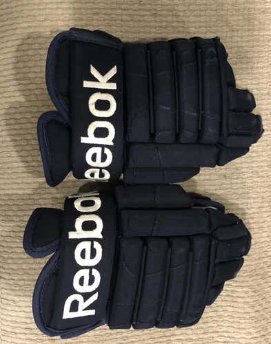 Winnipeg Jets Blue Senior Reebok 4-Roll pro Gloves 14" Pro Stock