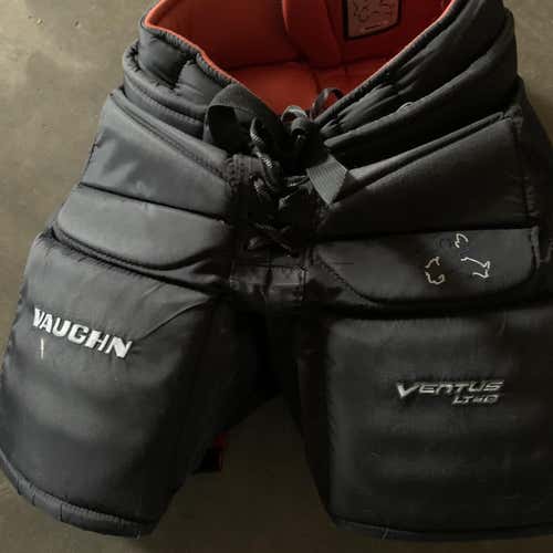 Black Junior Small Vaughn Hockey Goalie Pants