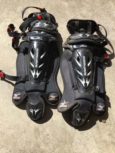 Black Mizuno Samurai Catcher's Leg Guard