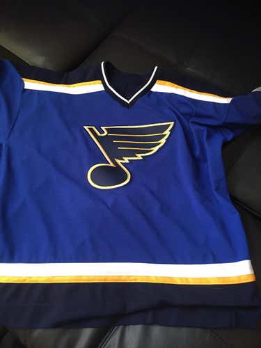 St. Louis Blues Reebok authentic blue goalie jersey size 58G