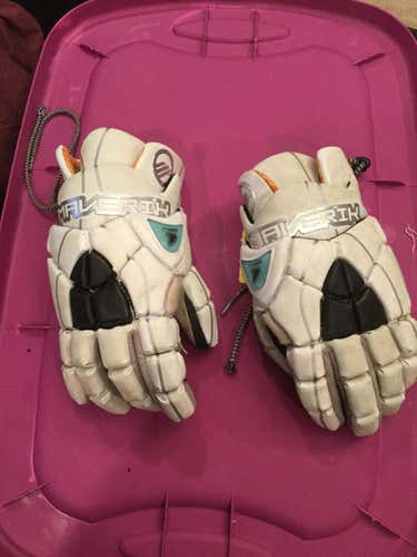 White Player Maverik Lacrosse Gloves 13"