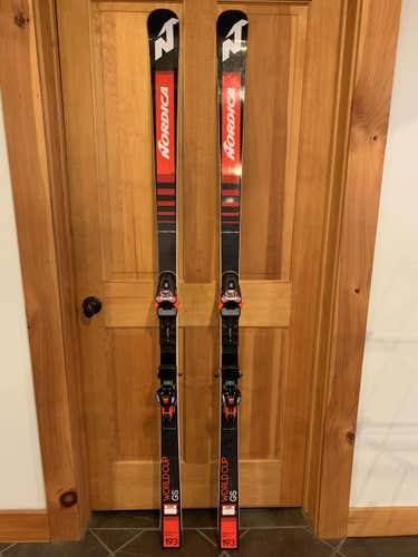 Nordica Dobermann GS WC Skis W/ Bindings (193cm length, 30m radius)