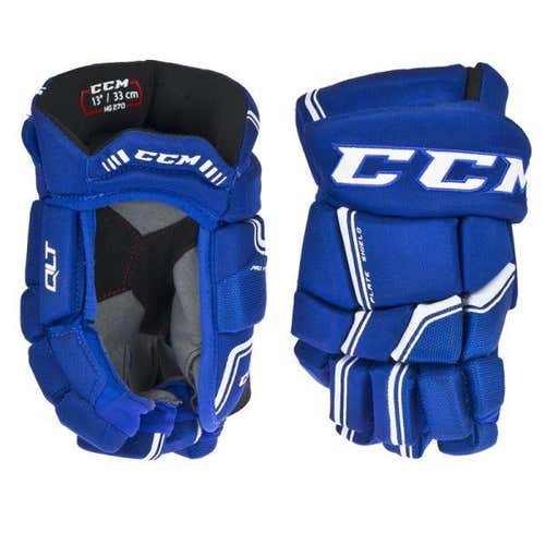 BRAND NEW Blue Senior CCM Quicklite 270 Gloves 13"