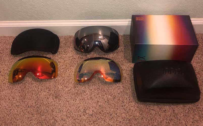 Red Unisex Anon Medium Ski Goggles