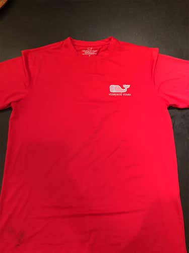 Red Vineyard Vines Lacrosse Shirt (M)