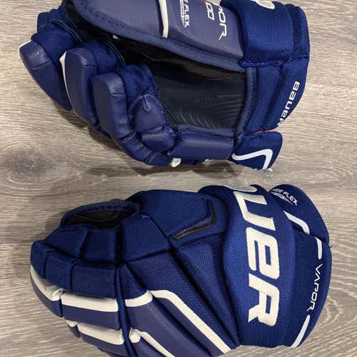Brand New Blue Senior Bauer Vapor X100 14" Pro Stock Gloves