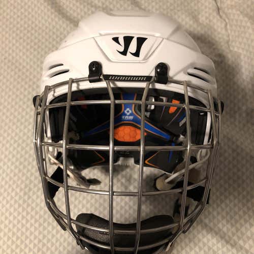 Large White Warrior Krown PX3 Helmet