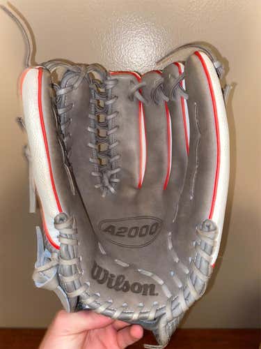 Gray High School/College Outfield A2000 12.75" Baseball Glove