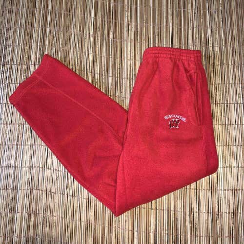 Wisconsin Badgers Fleece Pajama Pants Sweats PJs Mens Pro Edge Bucky NCAA Rare