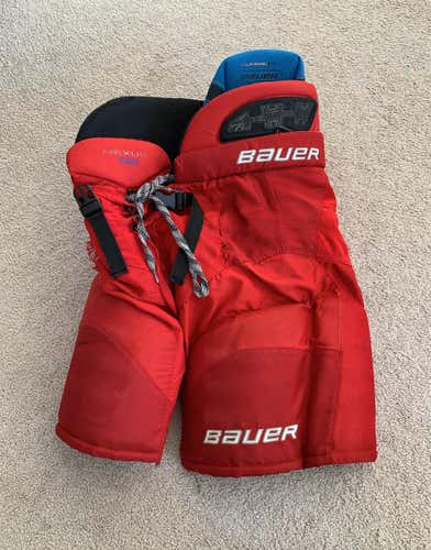 Red Senior Medium Bauer Nexus 1000 Hockey Pants
