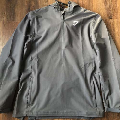 Gymshark Gray Men's XL Rain/Wind Jacket