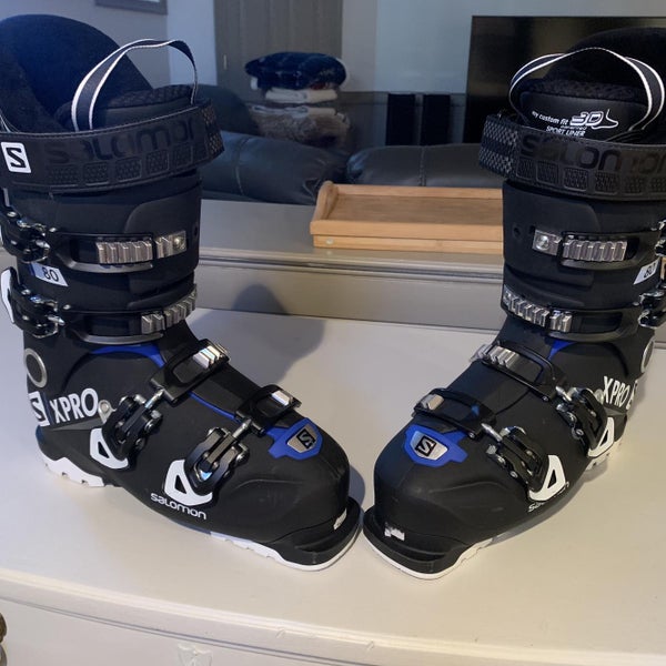 2019 Men's Salomon All Mountain X-Pro 80 Ski Boots Size 25.5 - With Sidas Insoles