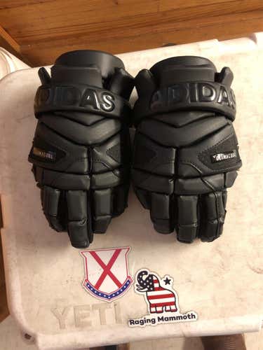 Black New Player Adidas Freak 12" Lacrosse Gloves