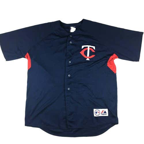 J.J. Hardy Minnesota Twins Baseball Jersey #27 Stitched Button Up Majestic Blue