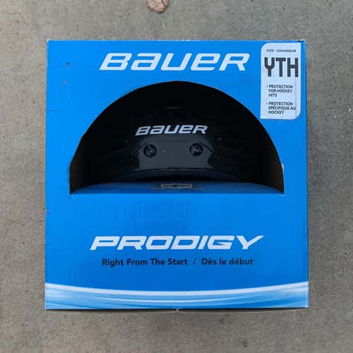 Black New Youth Bauer Prodigy Helmet