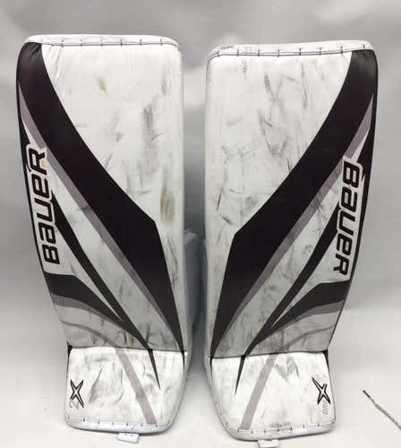 Bauer Supreme 2S Pro Goalie Leg Pads Medium Pro Stock NCAA Used UM (5806)