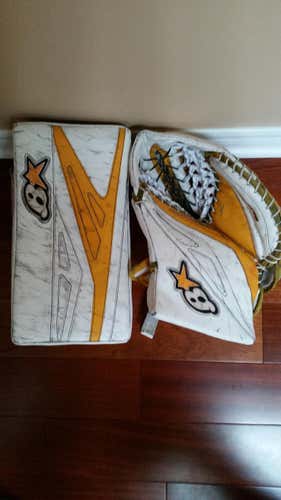Yellow Senior Brian's Regular G-Netik III Pro Stock Glove & Blocker