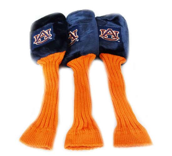 NEW Quality Sports Auburn University Blue/Orange Fur Driver/3/X Headcover Bundle FIRM PRICE
