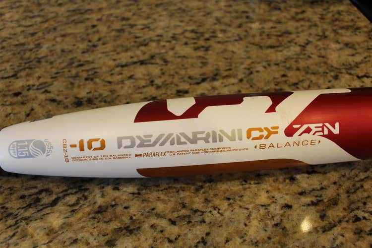 USSSA Certified 2018 DeMarini Composite CF Zen Bat (-10) 31 oz 31"